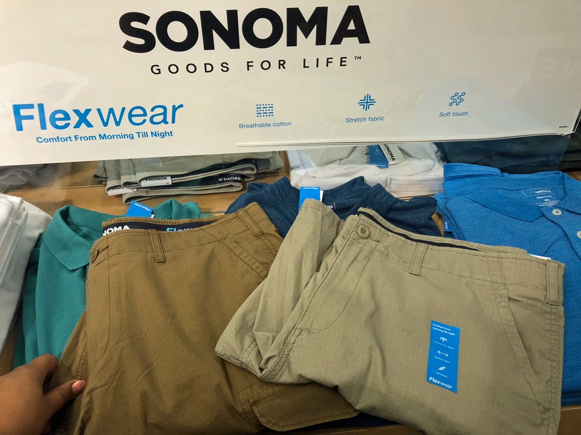 kohls mens sonoma cargo pants