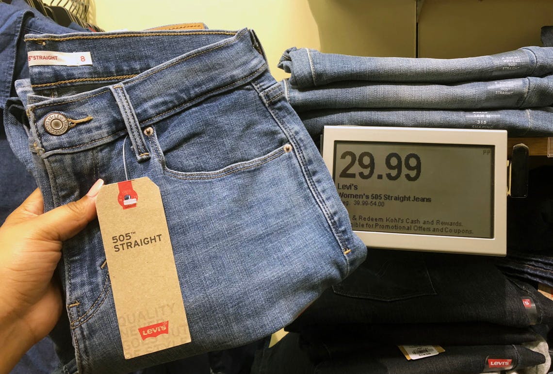 kohls levis 505 womens