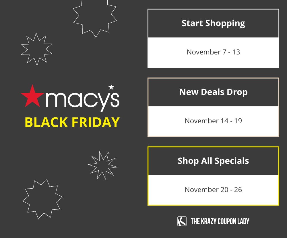macy's black friday shopping schedule dates