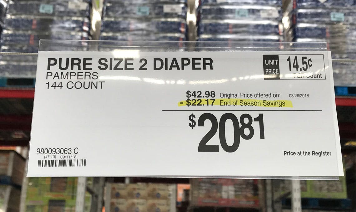 sam's club pampers pure