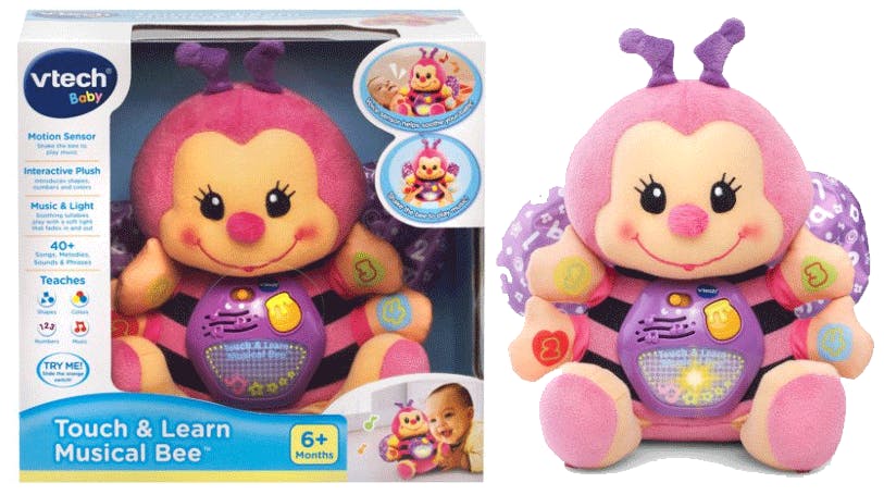 vtech touch & learn musical bee pink