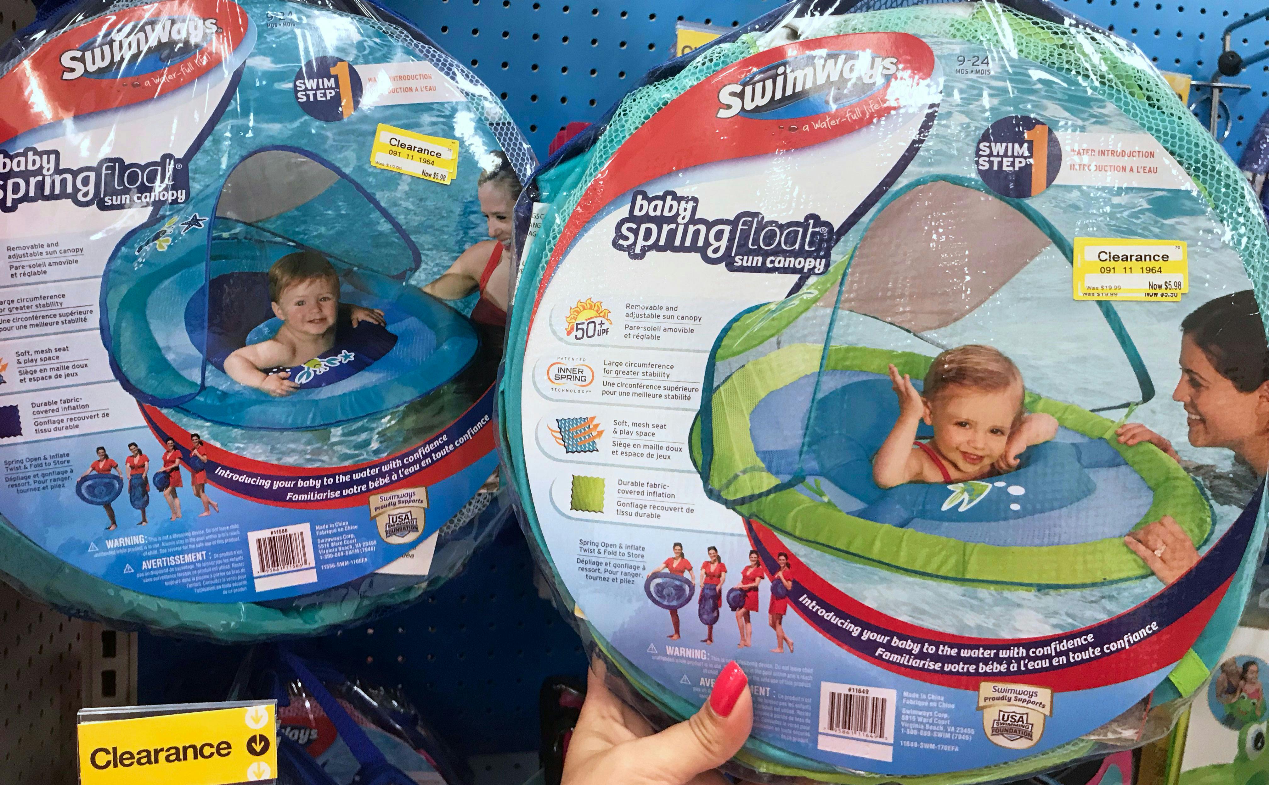 target baby float with canopy