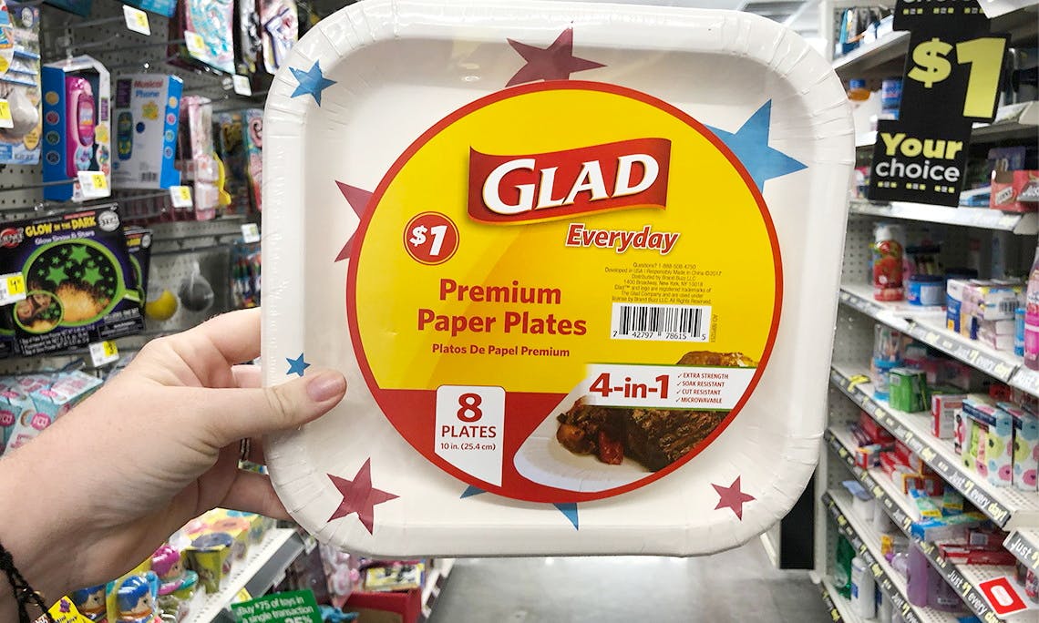 glad paper plates