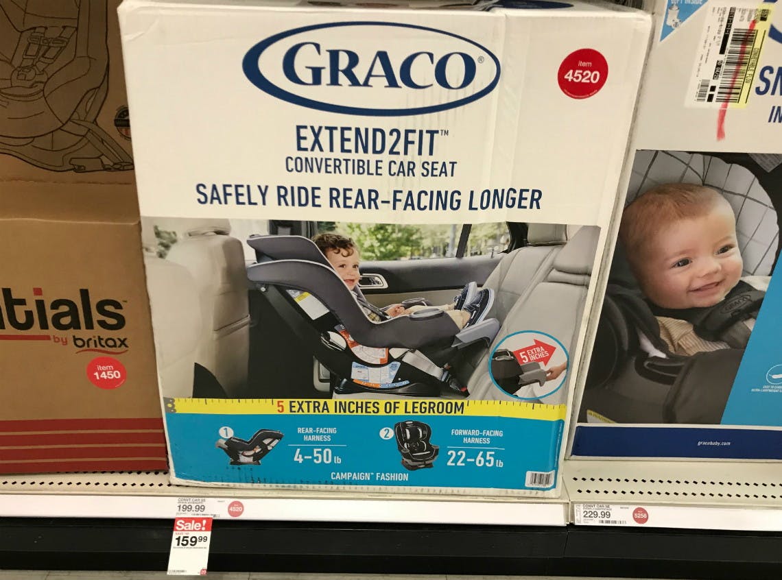 Target.com Graco Extend2Fit Convertible Car Seat Only 