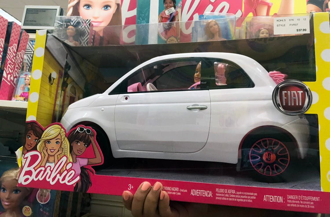 barbie fiat and doll set