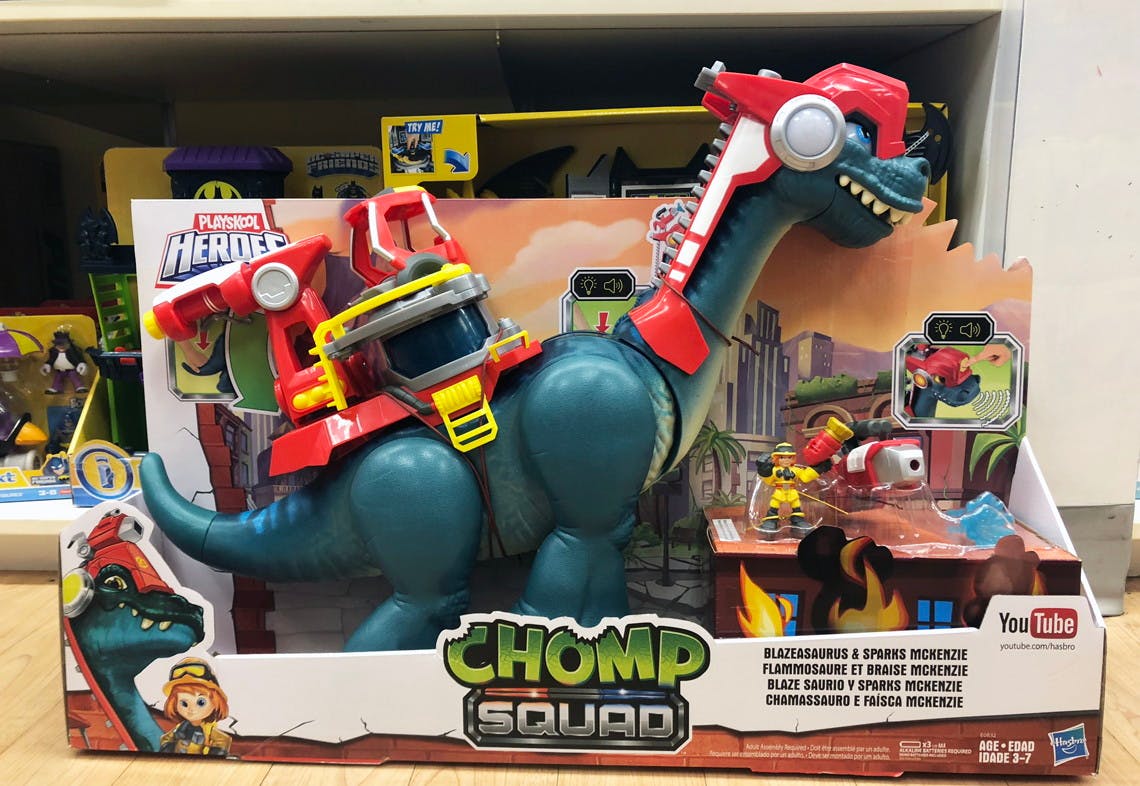 playskool heroes chomp squad blazeasaurus and sparks mckenzie by hasbro