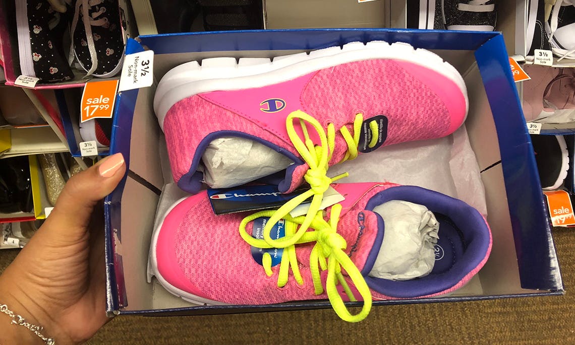 pink champion shoes payless