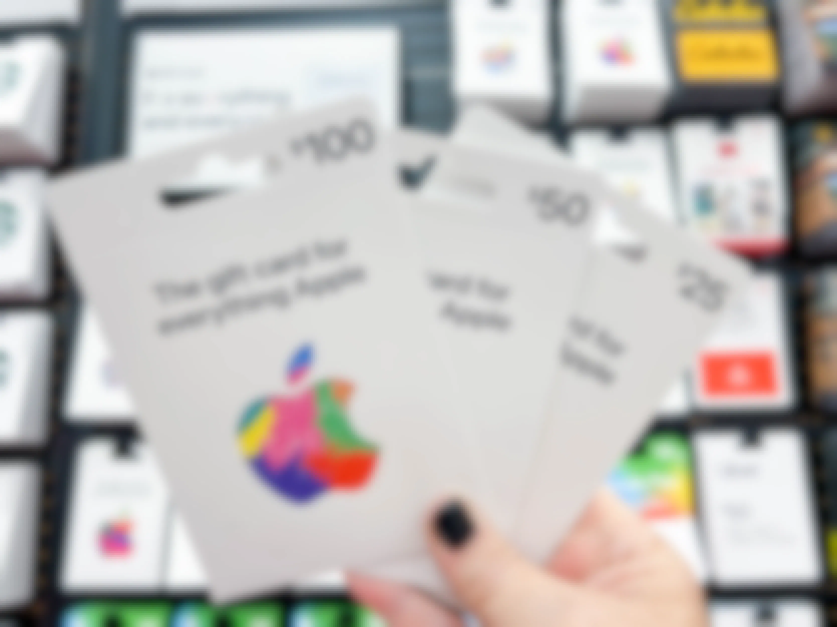 apple gift cards being held up