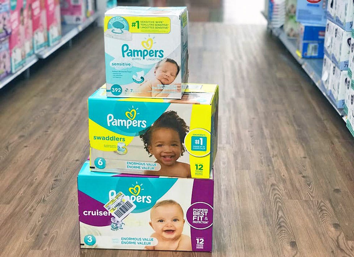 Pampers Diaper Boxes on Walmart.com 