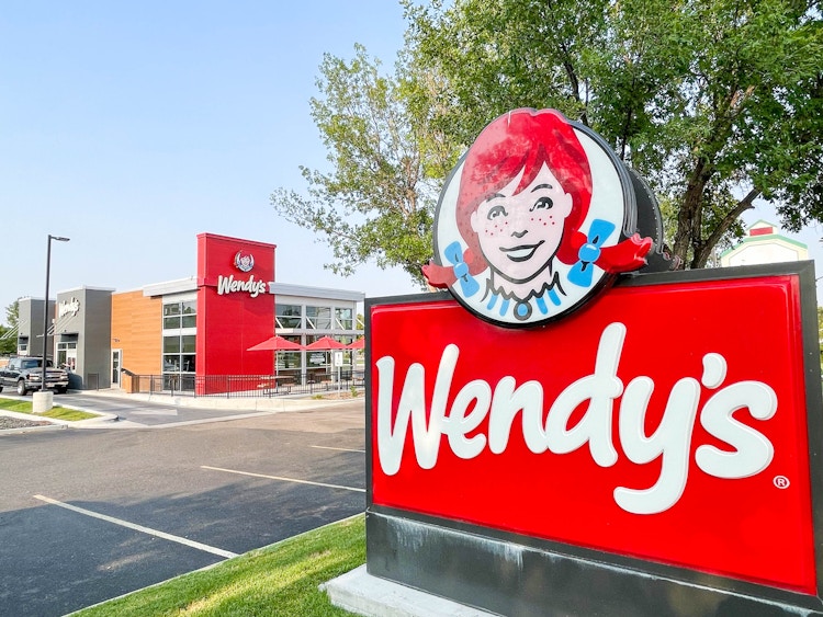 wendys store sign outside a wendys 