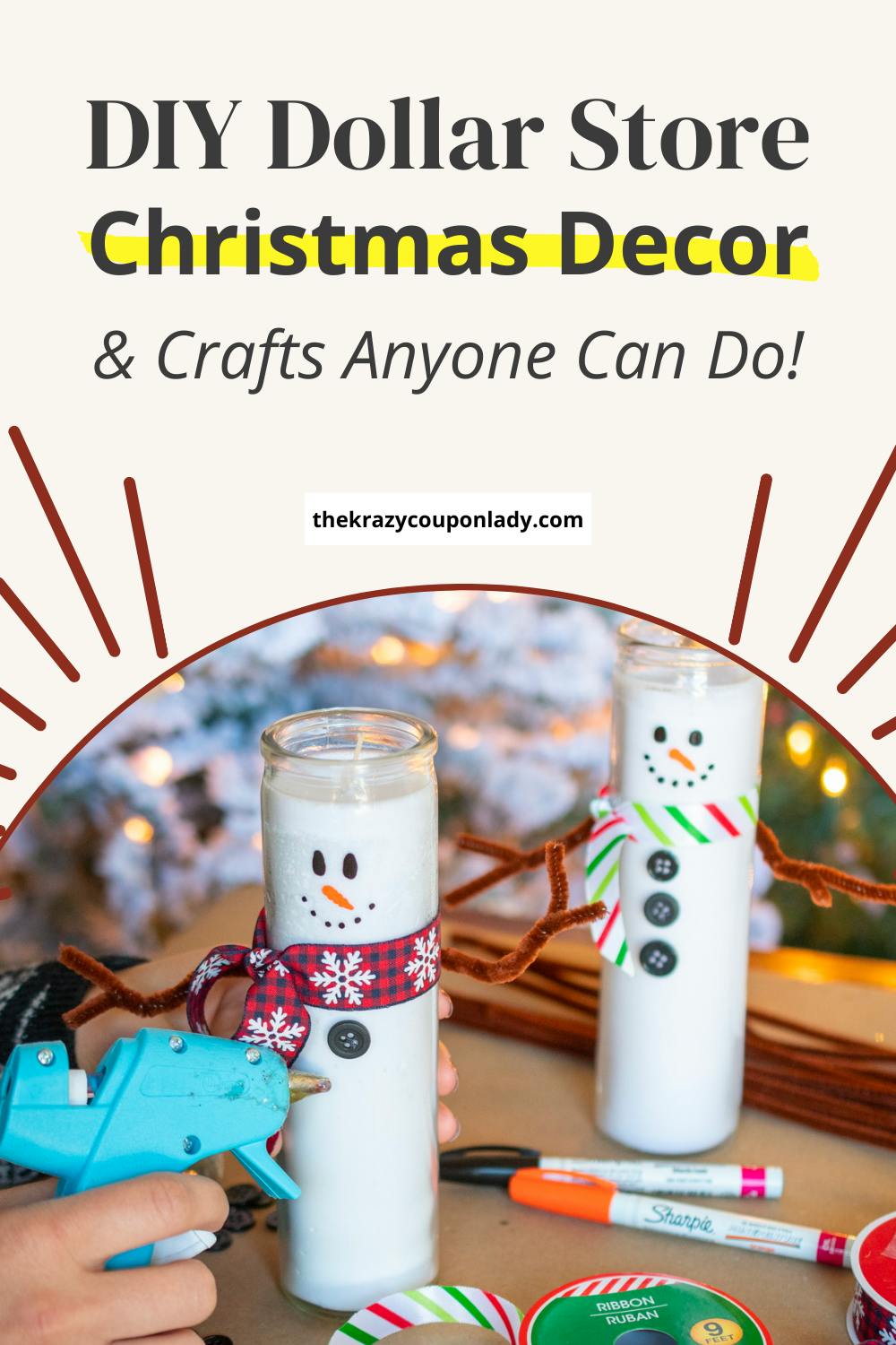 15 Diy Dollar Tree Christmas Crafts The Krazy Coupon Lady