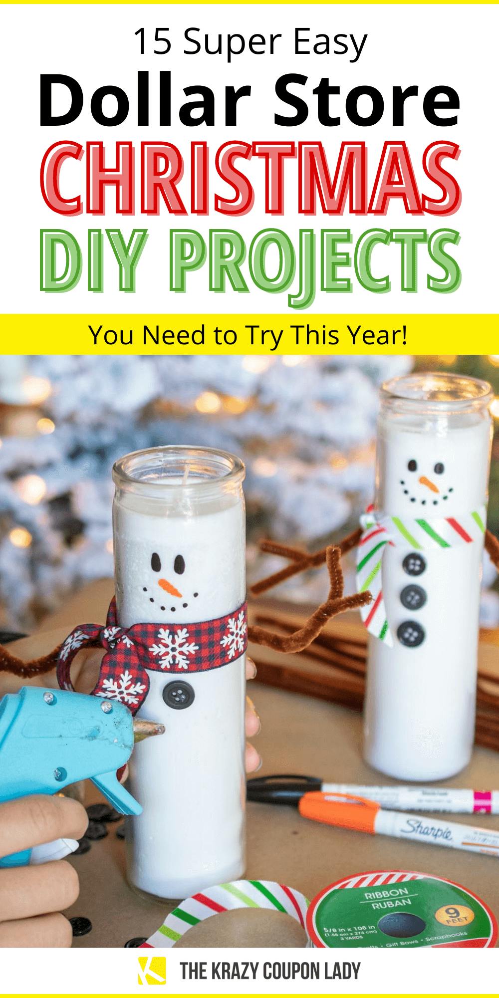 15 DIY Dollar Store Christmas Decorations & Crafts Anyone Can Do