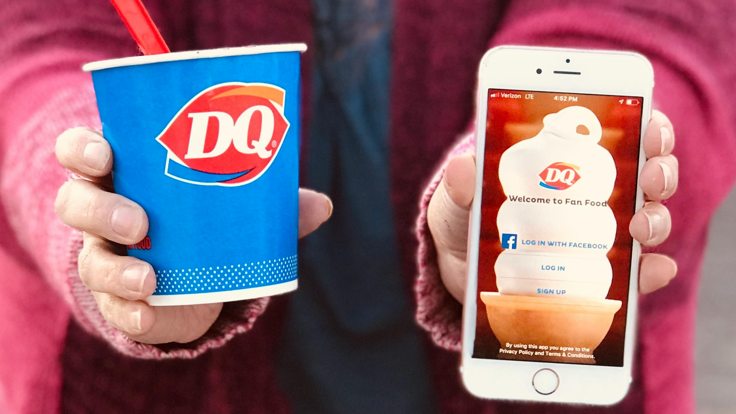 Download the Dairy Queen app for a free small blizzard.