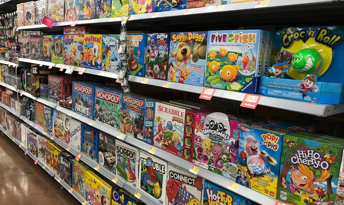 walmart board games for families