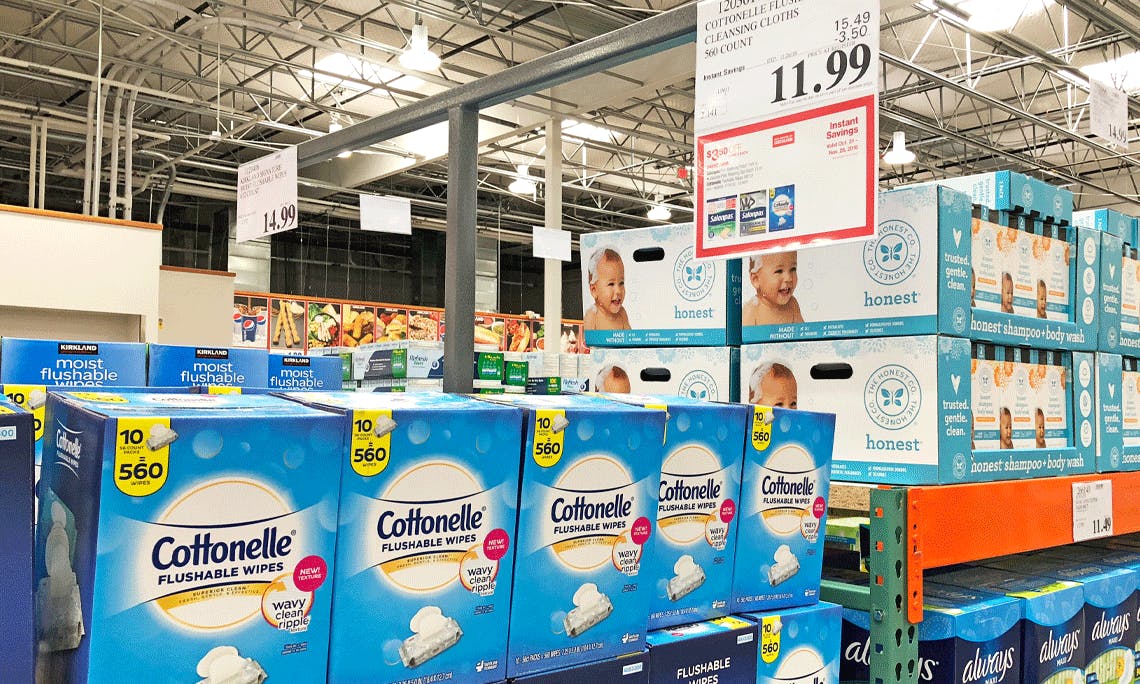 costco flushable wipes price