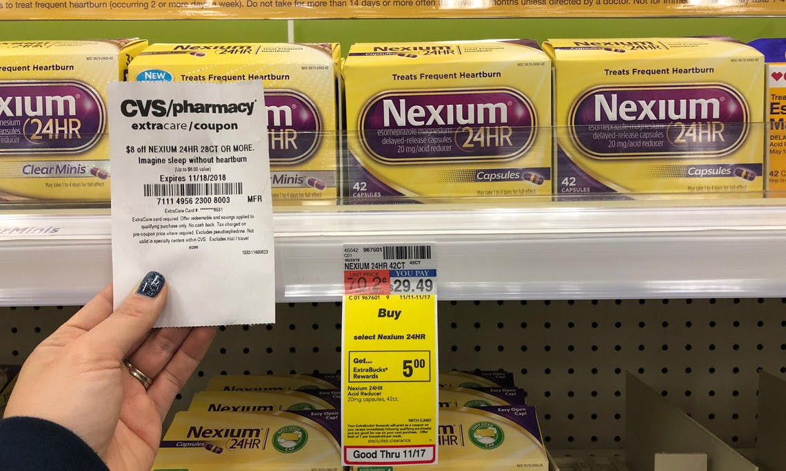 Save 23 00 On Nexium 24hr At Cvs Pay 6 49 The Krazy