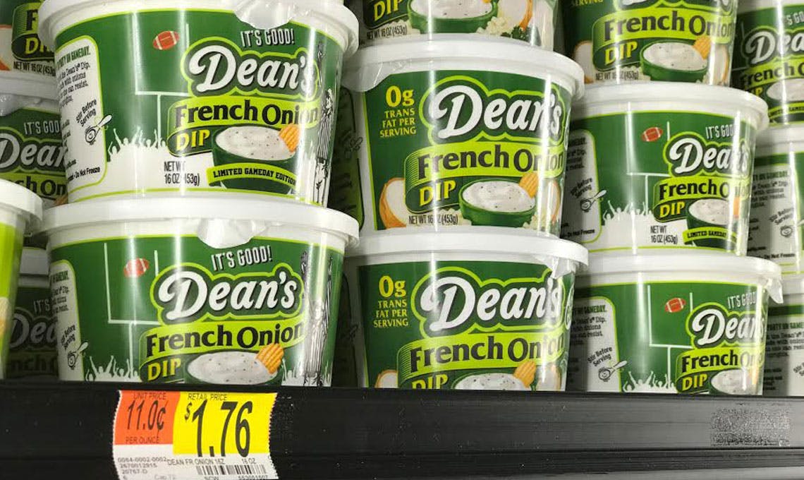 Dean's French Onion Dip, Only 0.76 at Walmart! The Krazy Coupon Lady