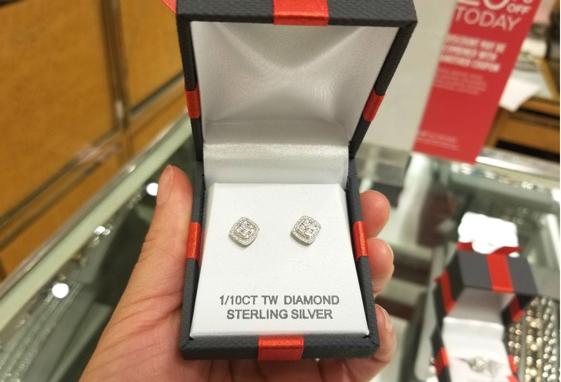 diamond earrings under $100