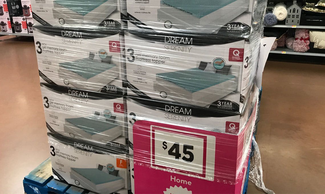 Dream Serenity Memory Foam Mattress Topper, $45 at Walmart!   The 