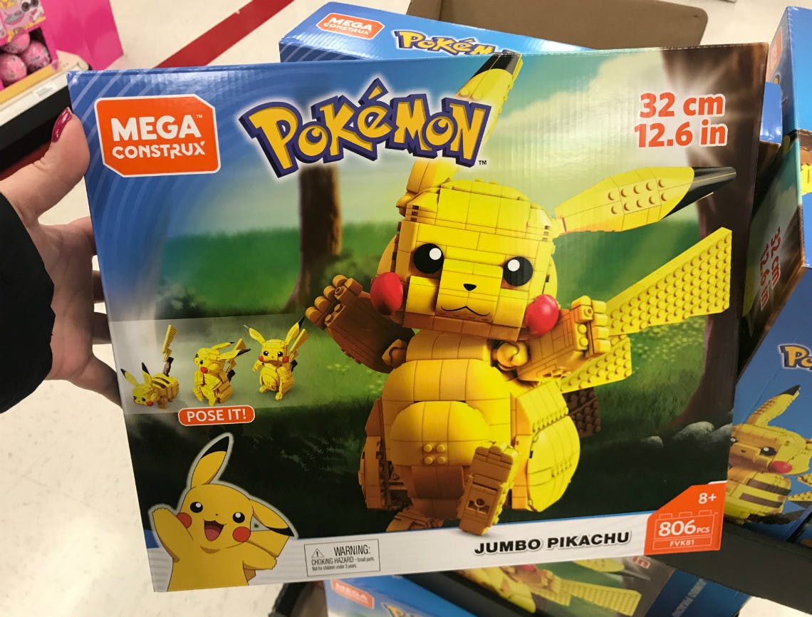 mega construx jumbo pikachu instructions