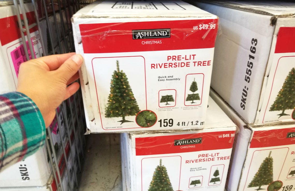 buy pre lit christmas tree online