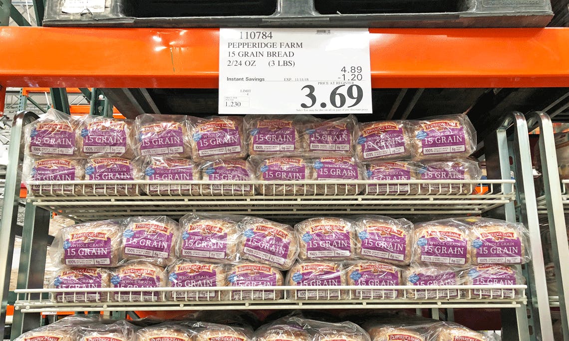 Pepperidge Farm 15 Grain Bread 2-Pack, $3.69 at Costco! - The Krazy ...
