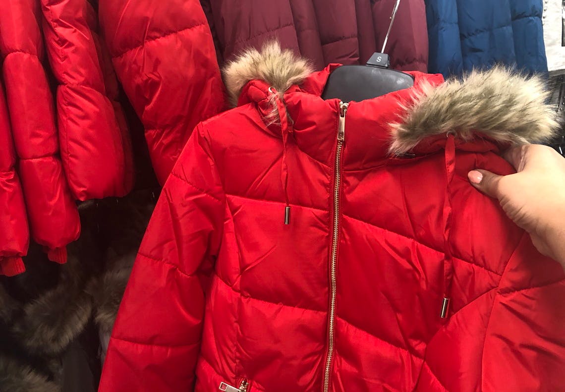 sears womens puffer coats