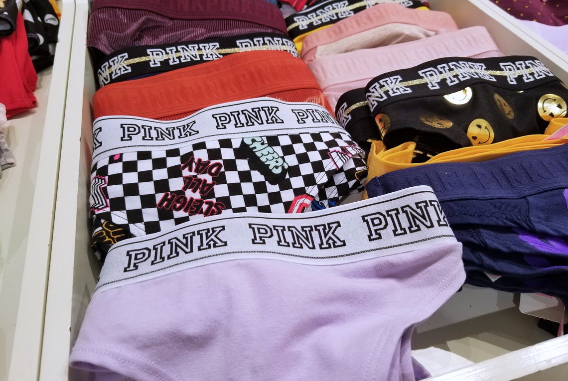 pink sale underwear