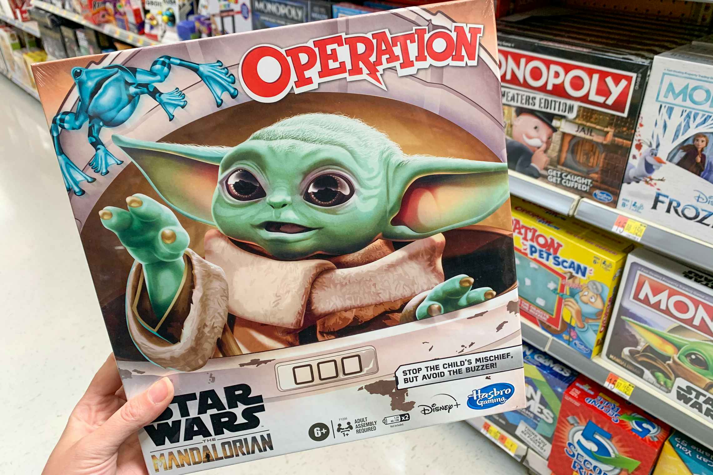 Star Wars Mandalorian Operation board game at Walmart