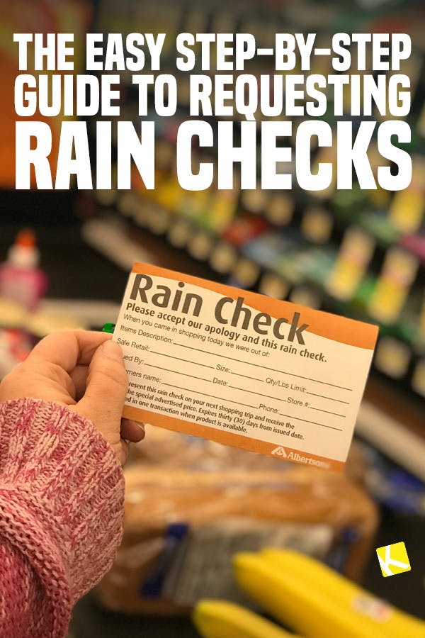 What are rain checks? - The Krazy Coupon Lady