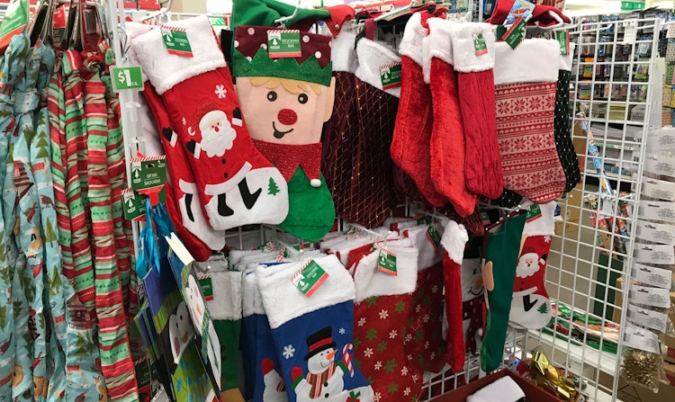 stockings at dollar tree