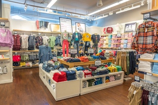 clothing on display at GAP store in Key west