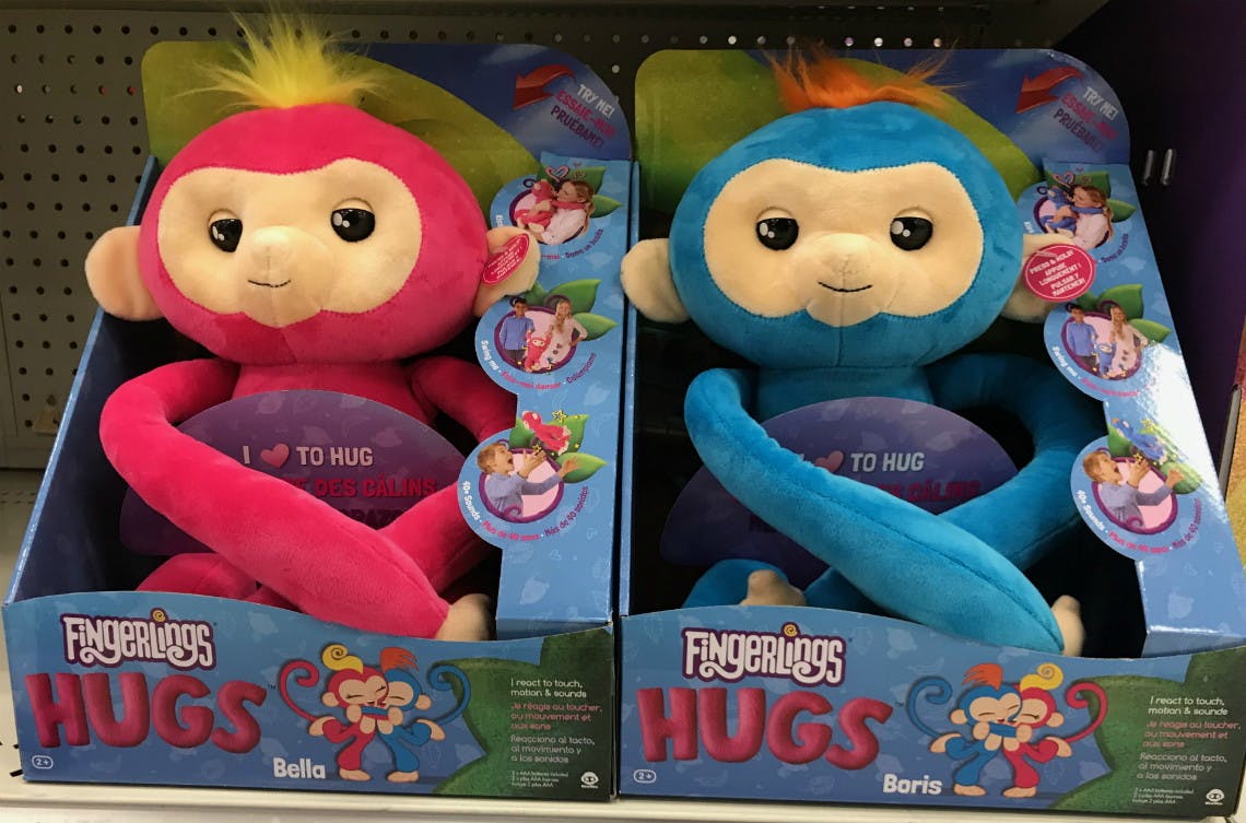 fingerlings hugs interactive plush monkey