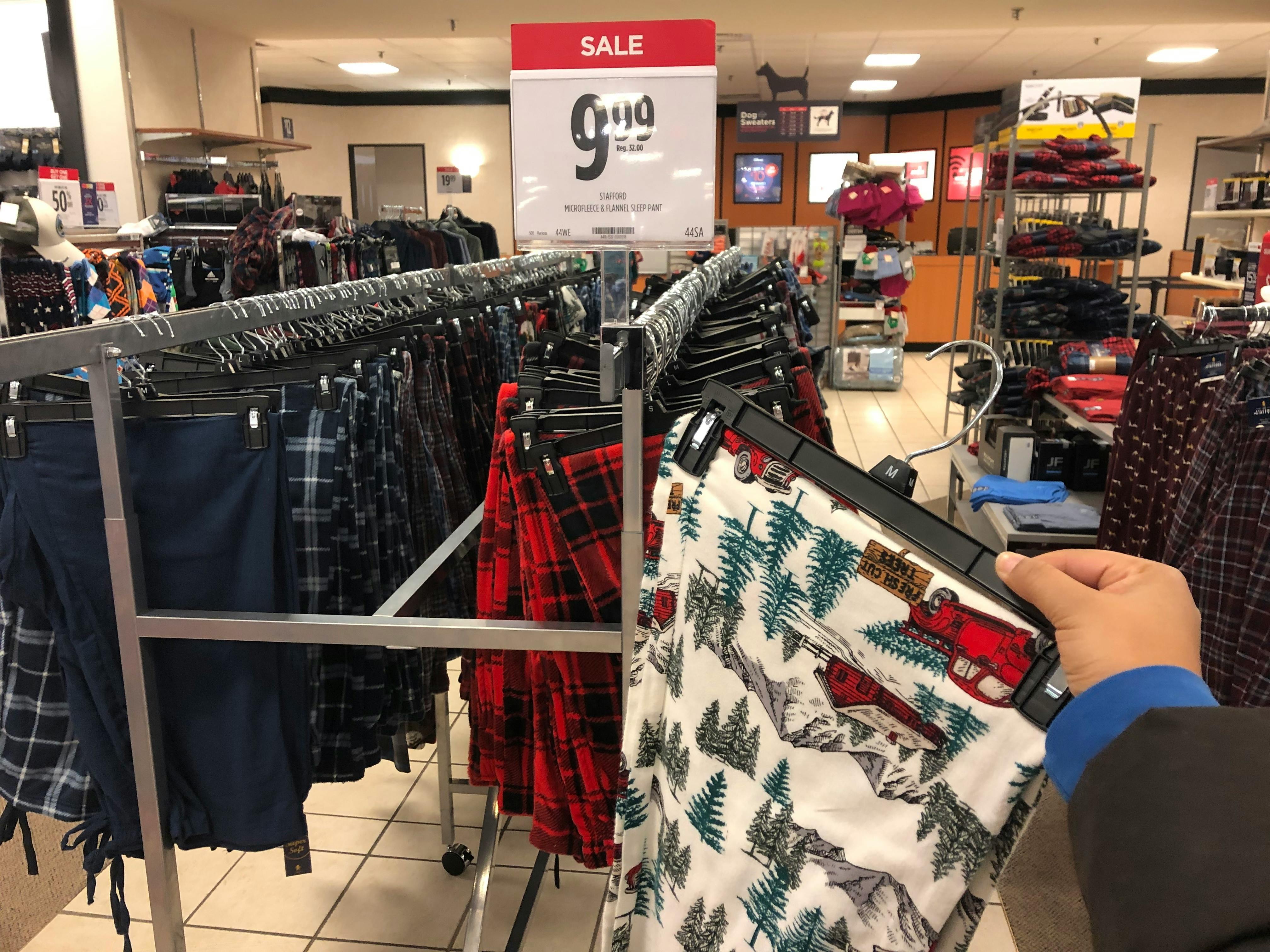 stafford mens microfleece pajama pants