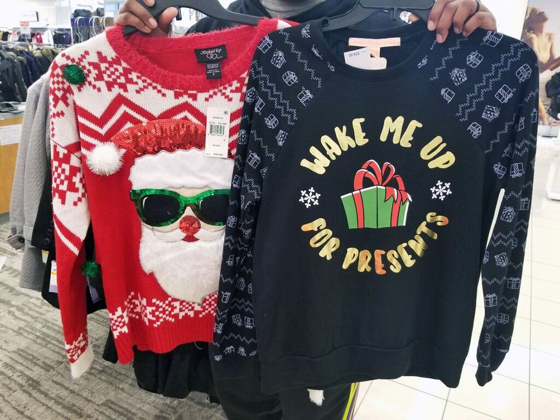 macys christmas sweaters juniors