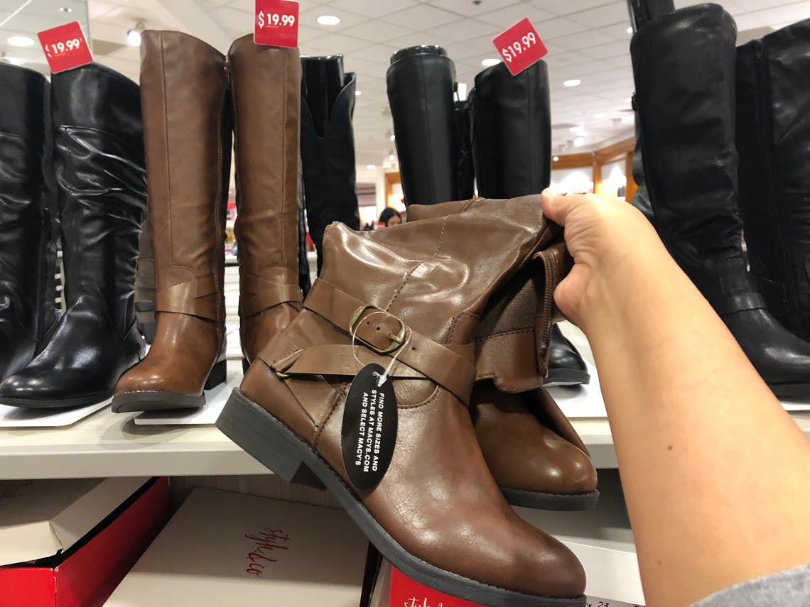 macy's wide calf boot sale