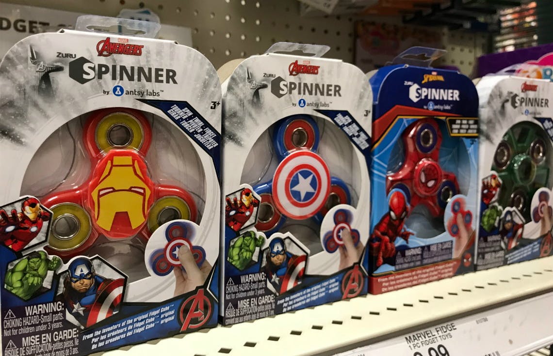 marvel fidget spinners
