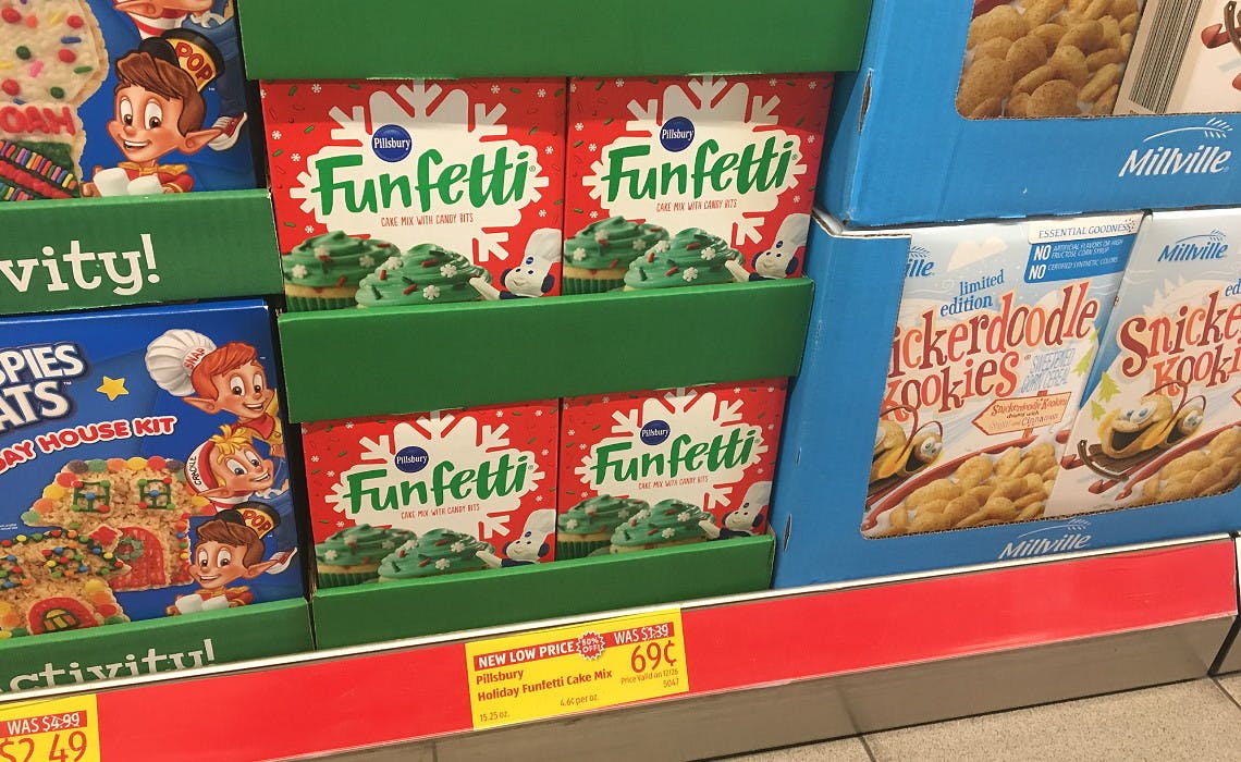 Pillsbury Funfetti Cake Mix, Only 0.69 at Aldi! The