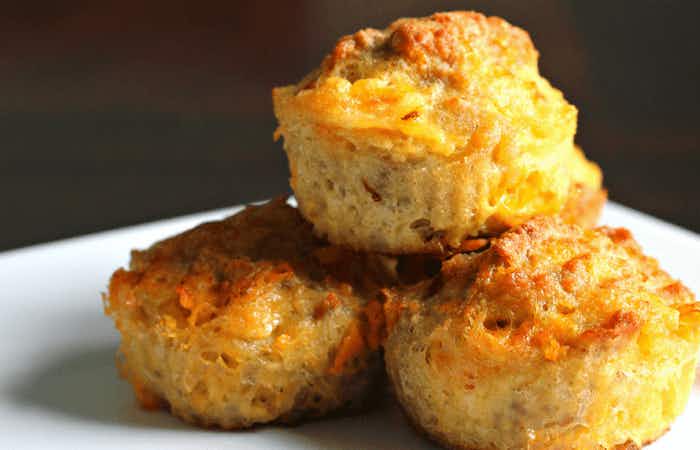 grain-free egg muffins on a plate