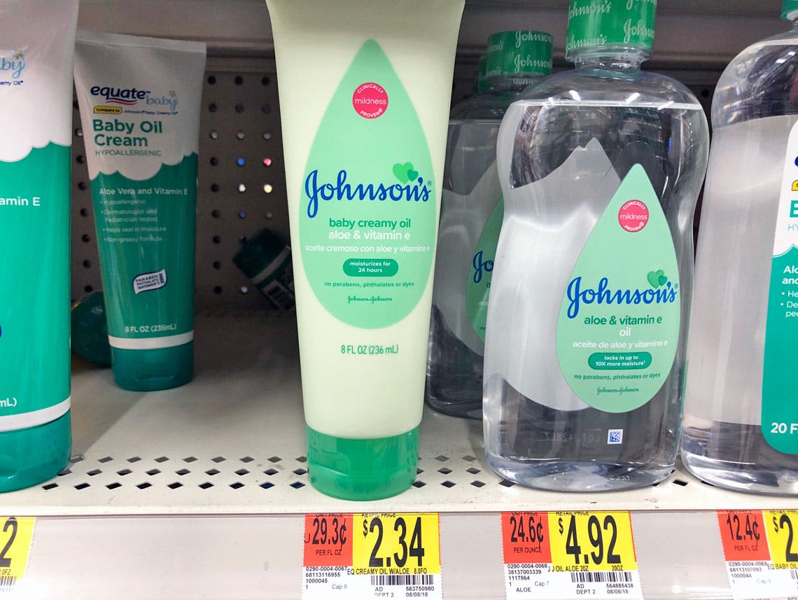 baby oil walmart