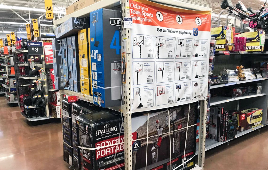 40 Adjustable Youth Portable Basketball Hoop At Walmart The