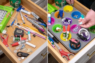 20190130 kcl organization ideas muffin tin junk drawer 01 1548973825