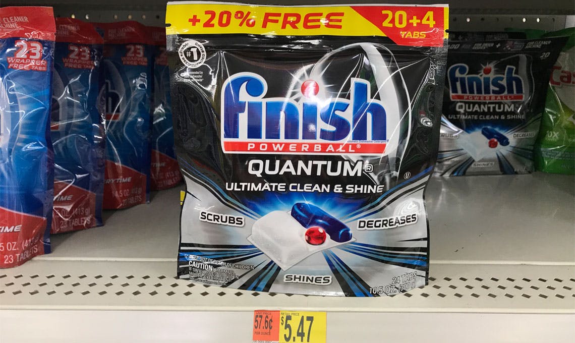 FINISH® Quantum® and JetDry®, as Low as 3.47 at Walmart & Target
