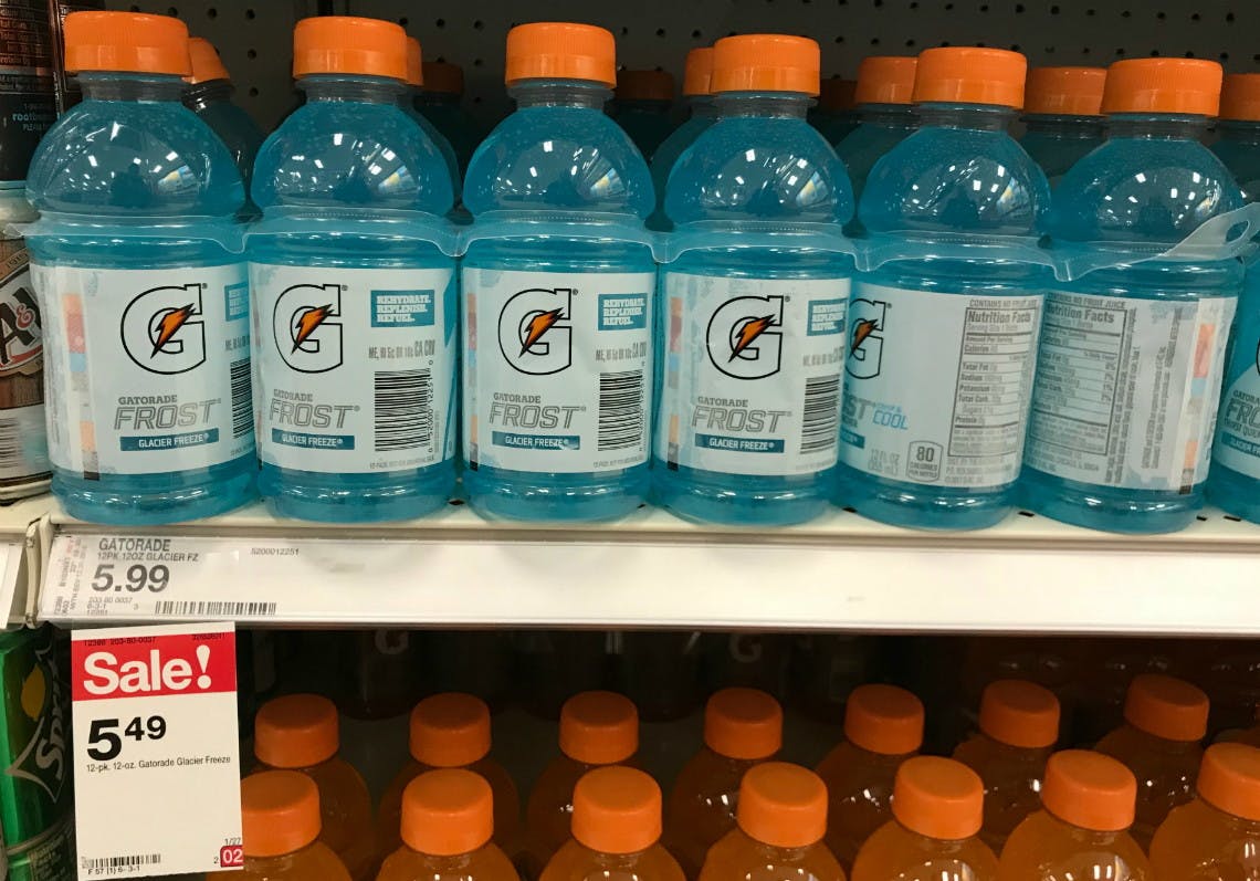 Gatorade 12Packs, Only 3.49 at Target! The Krazy Coupon Lady