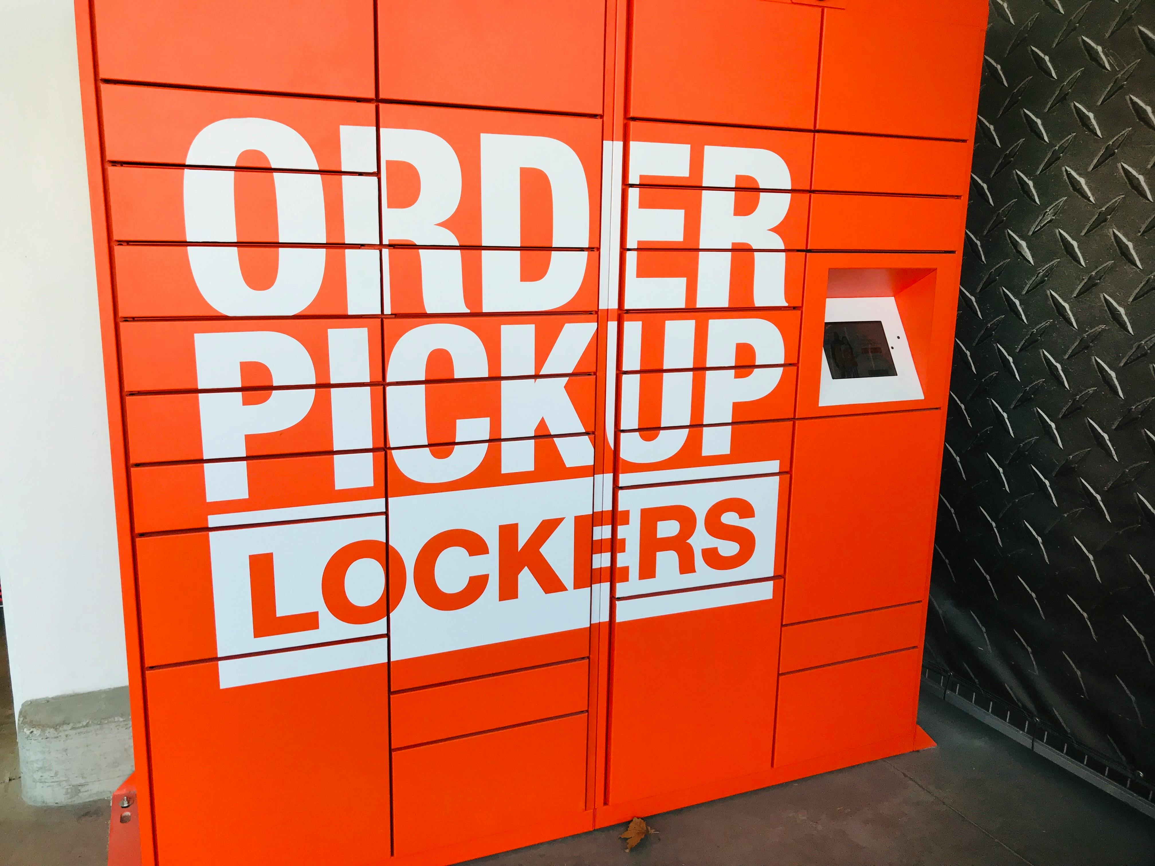 Home Depot in store pickup lockers