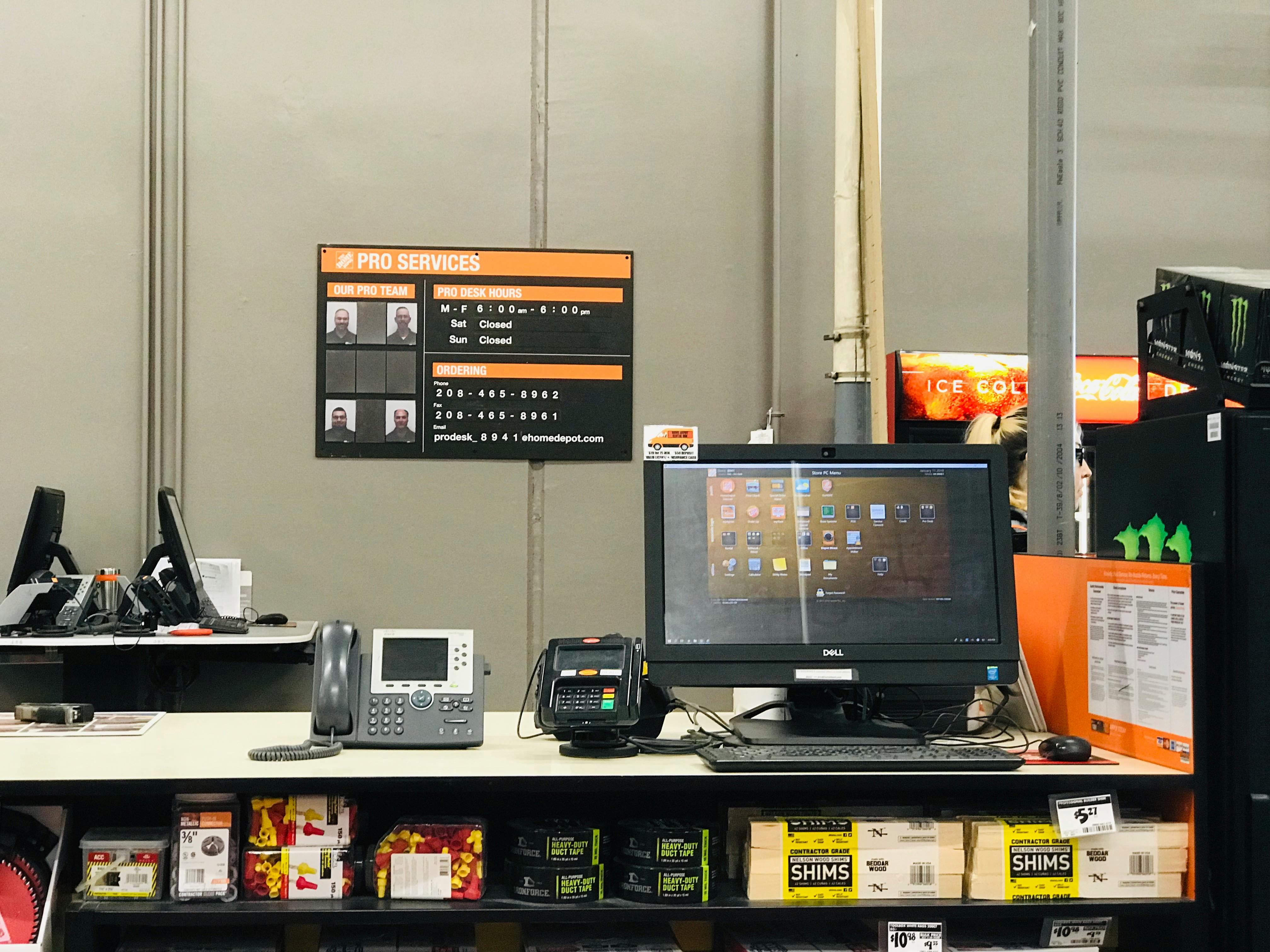 Home Depot Pro Desk