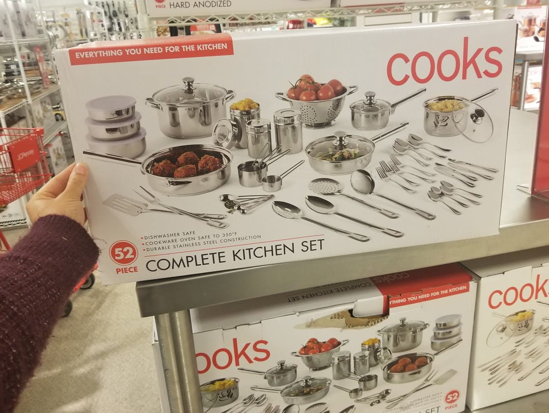 cooks 52 piece cookware set