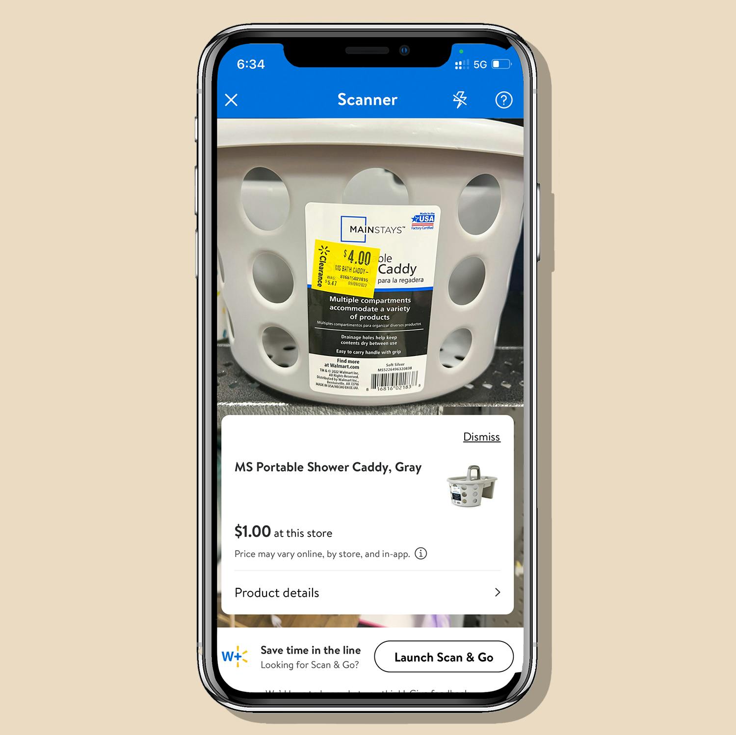 walmart clearance app lookup scanner phone screenshot
