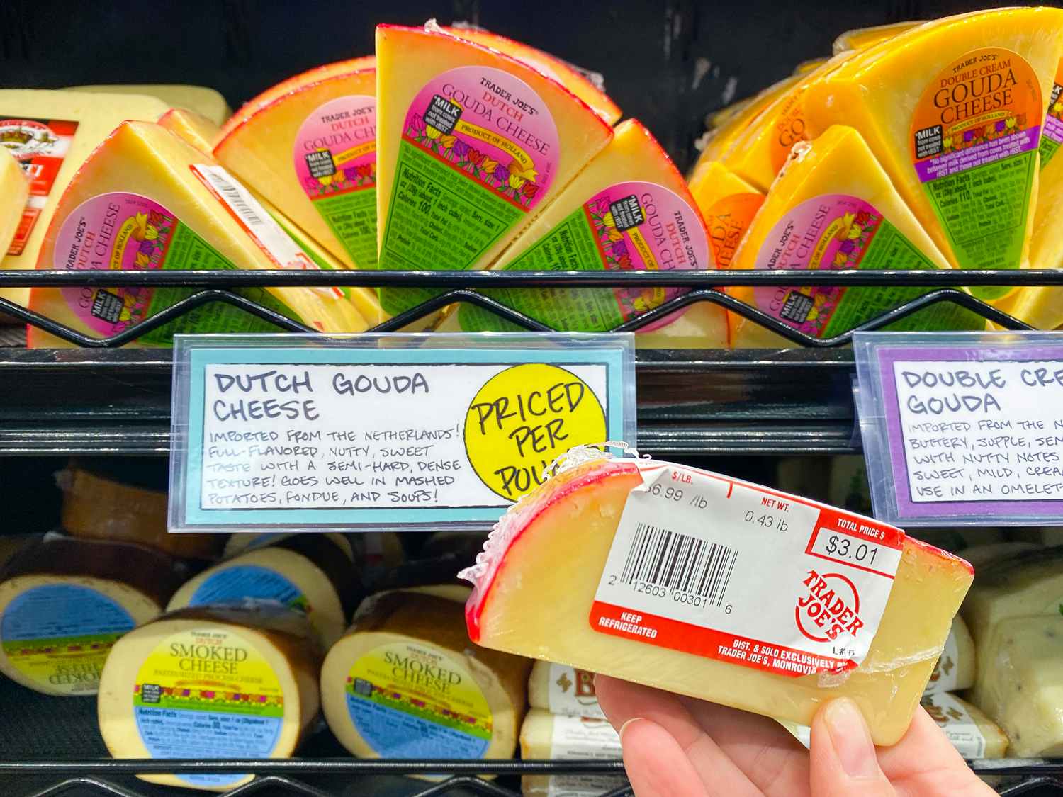 trader joes dutch gouda cheese wedge and price