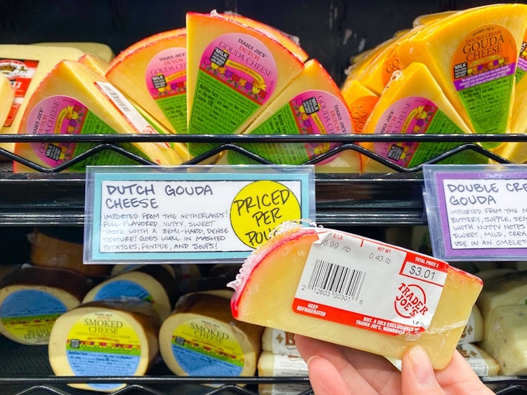 trader joes dutch gouda cheese wedge and price